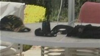 Poolside kinky shemale hardcore sex outdoor porn video